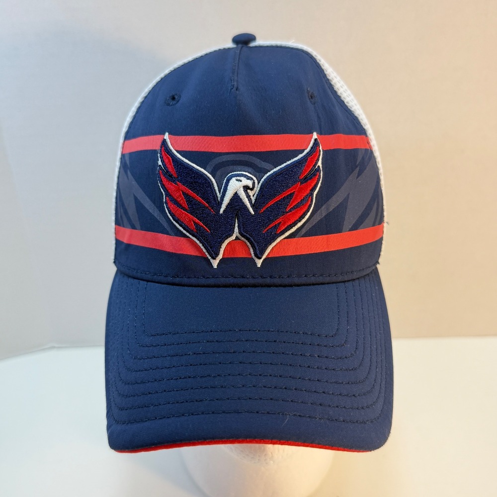 Washington Capitals Fanatics Trucker Hat OSFM Navy Blue NHL Snapback Cap Hockey